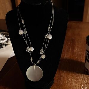 Multi strand beaded necklace